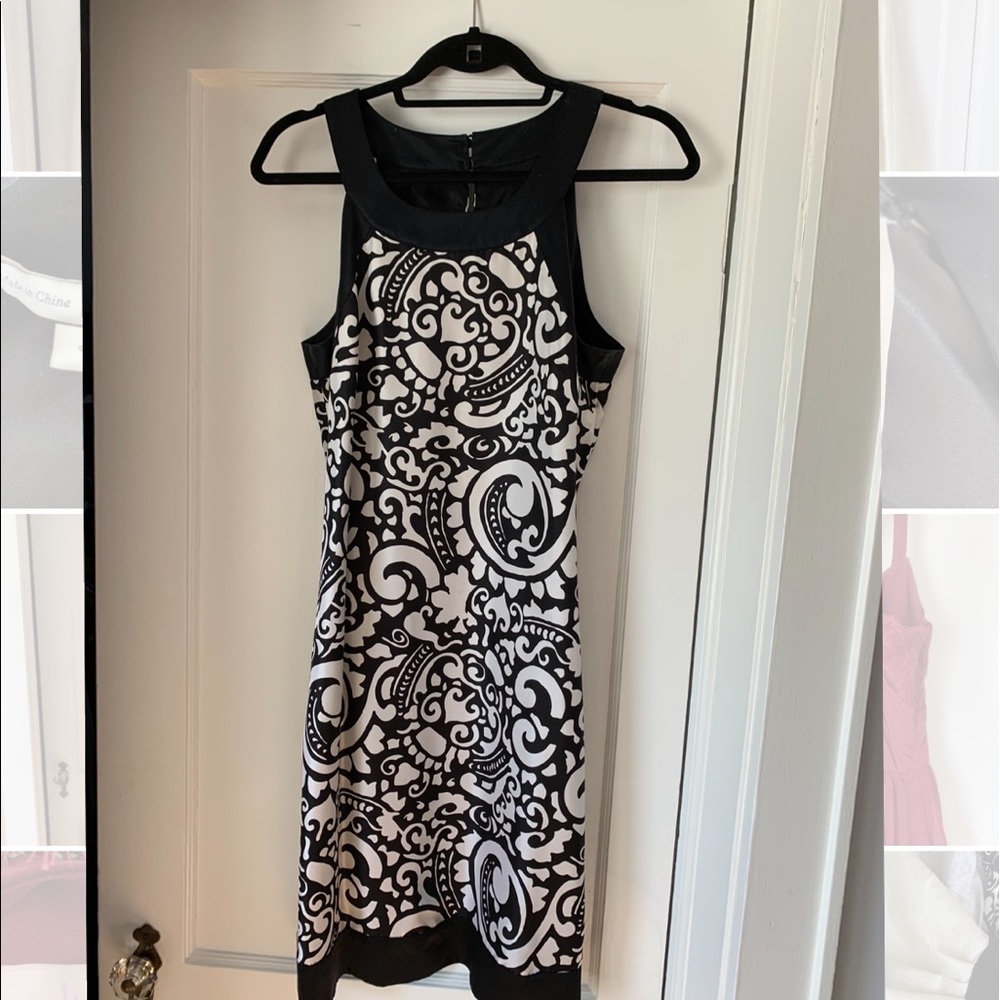 Max and Cleo black and white cocktail dress